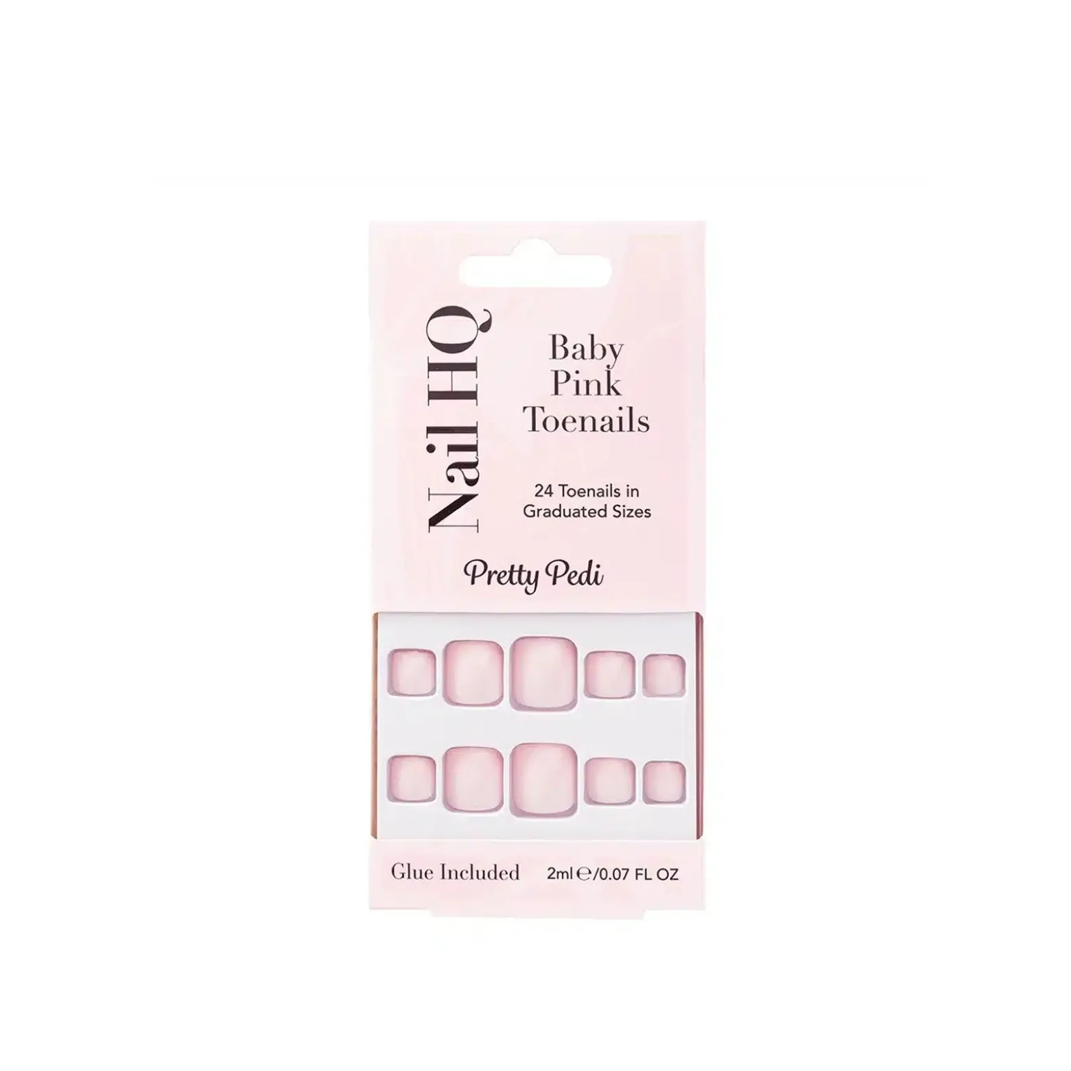 Nail HQ Pretty Pedi Baby Pink Toenails x24