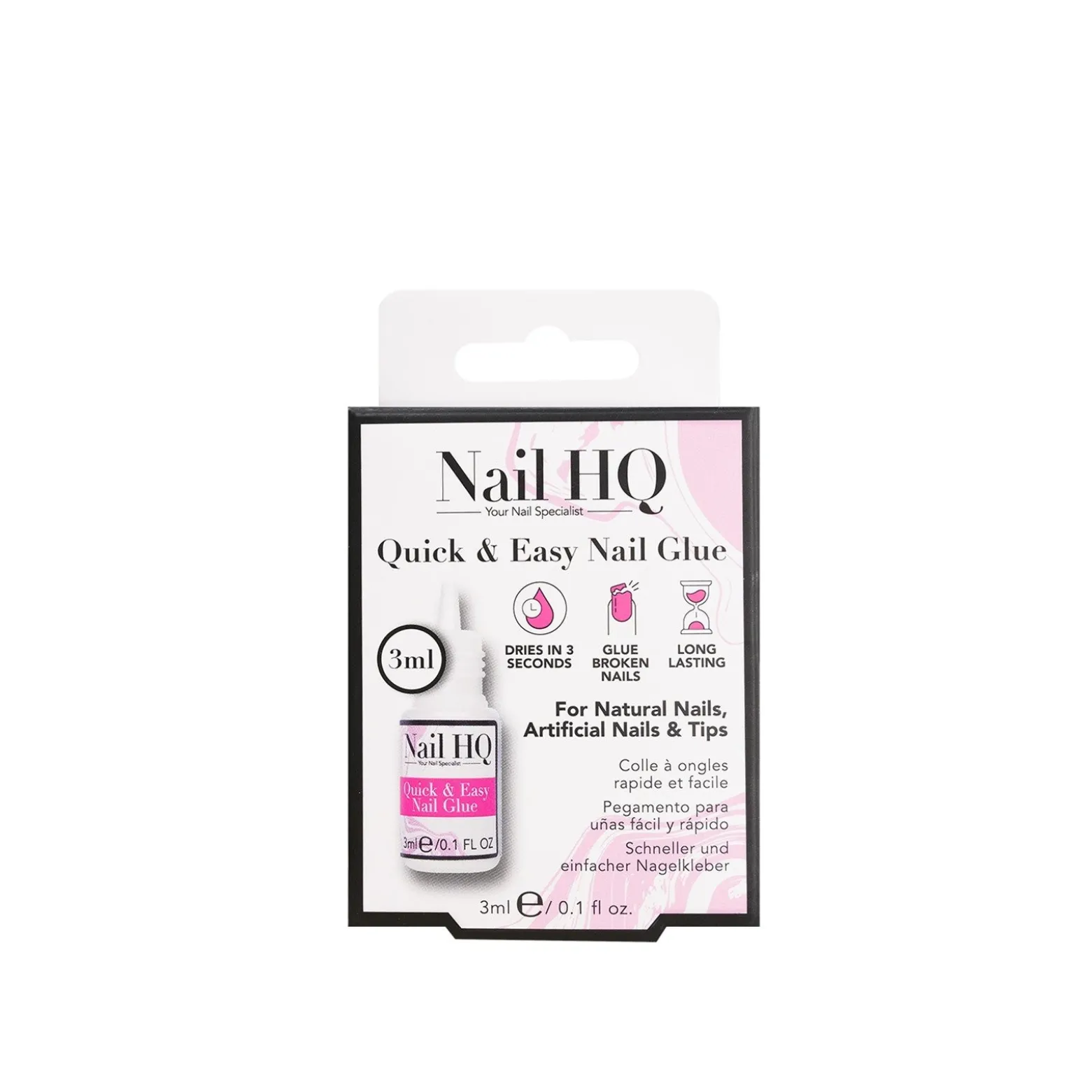 Nail HQ Quick & Easy Nail Glue 3ml (0.1floz)