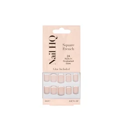 Nail HQ Square French Nails x24