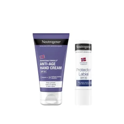 Neutrogena Anti-Age Hand Cream SPF20 75ml + Lipstick SPF20 4.8g (2.5floz + 0.17oz)
