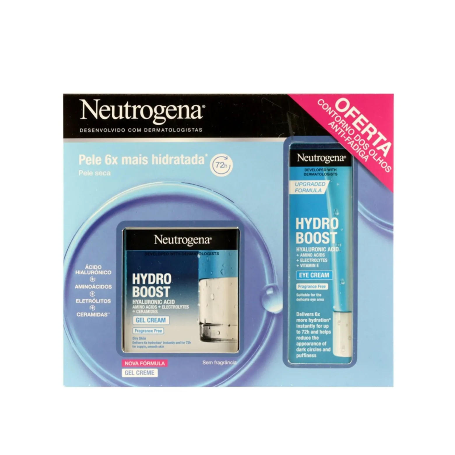 Neutrogena Hydro Boost Gel-Cream 50ml + Eye Contour 15ml (0.51fl oz)