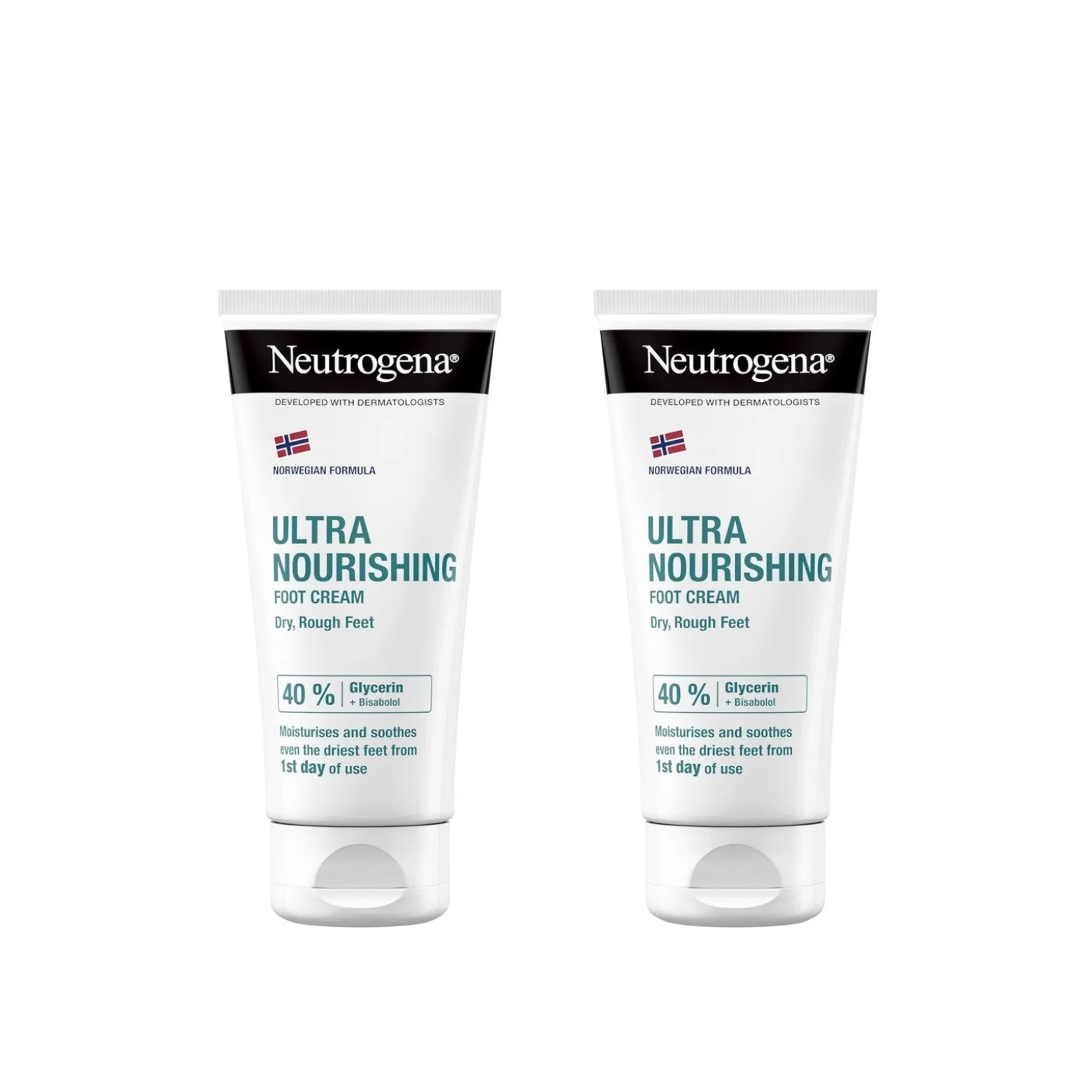 Neutrogena Ultra-Nourishing Foot Cream 100ml x2 (2x3.38floz)