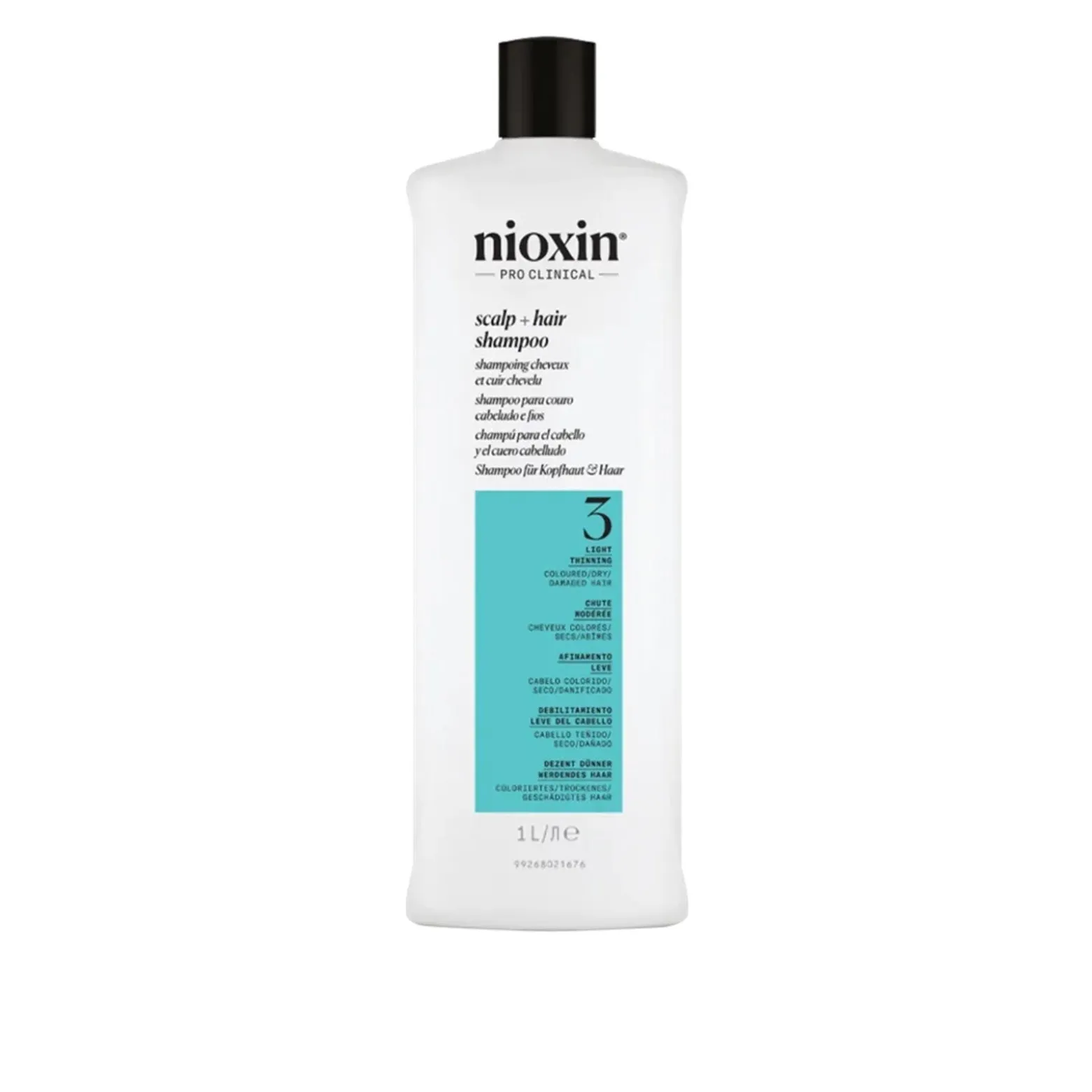 Nioxin System 3 Scalp + Hair Shampoo 1L (33.81floz)