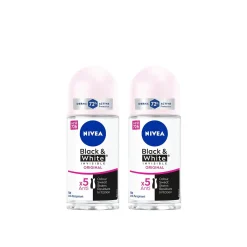 Nivea Black & White Invisible Original 72h Anti-Perspirant Roll-On 50ml x2 (2x1.69floz)