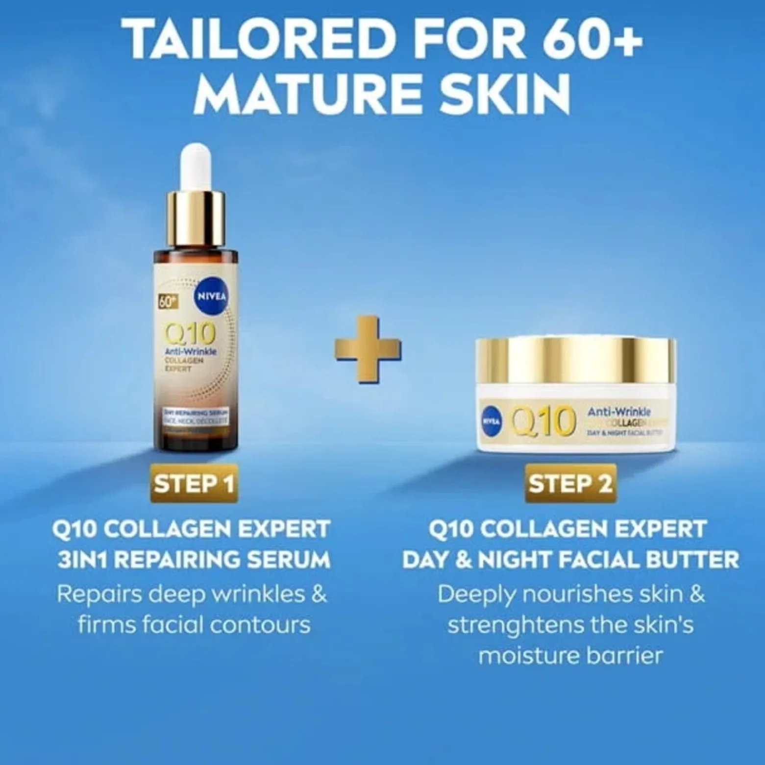 Nivea Q10 Collagen Expert Anti-Wrinkle Day & Night Facial Butter 50ml (1.69floz)