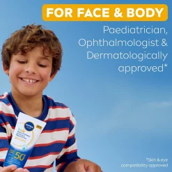 Nivea Sun Kids Daily UV Protect Sunscreen SPF50+ 100ml (3.38floz)