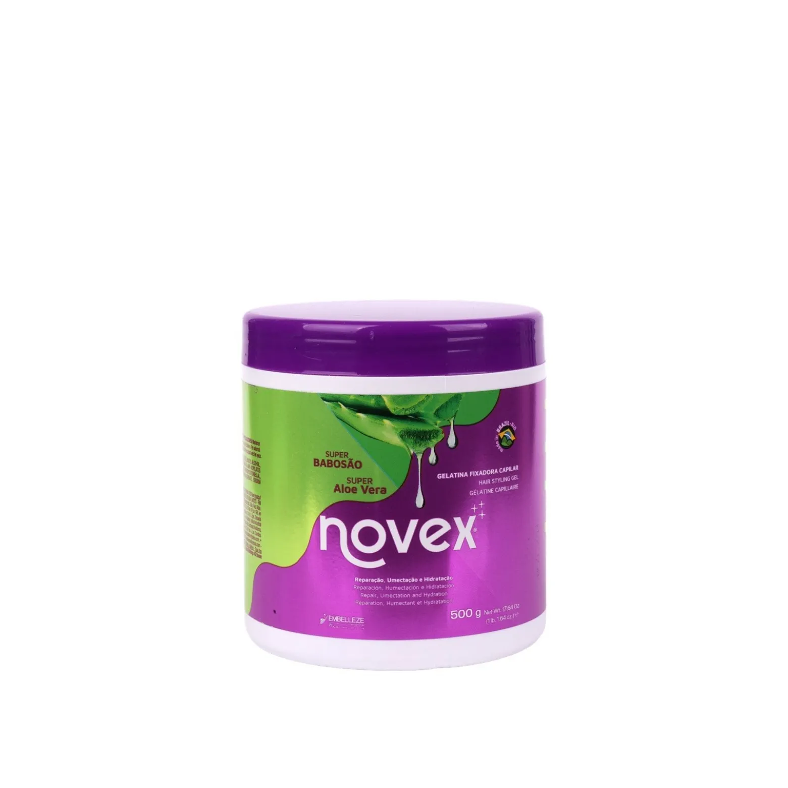Novex Super Aloe Vera Hair Styling Gel 500g (17.64oz)