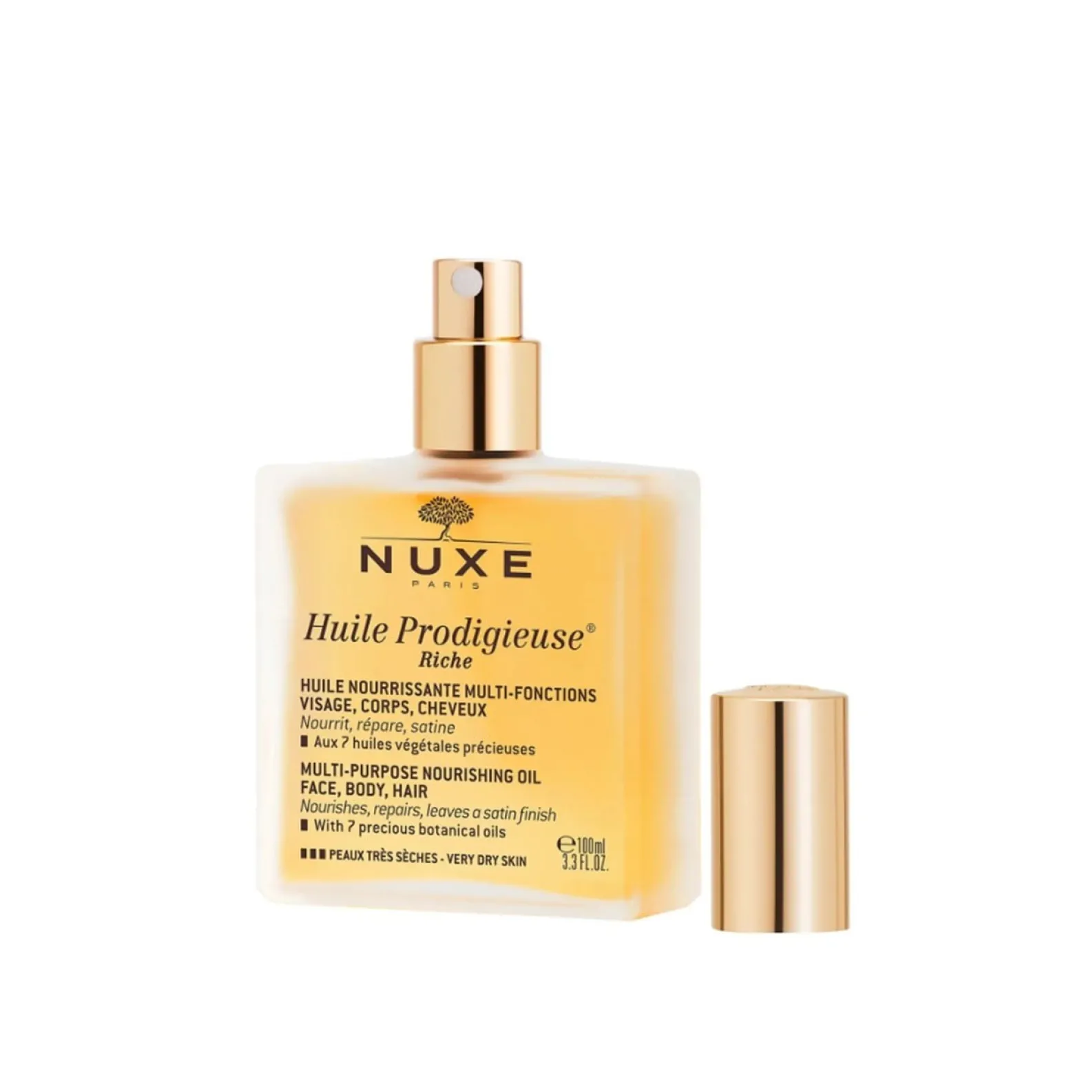 NUXE Huile Prodigieuse Rich Nourishing Oil with Spray 100ml (3.38fl oz)
