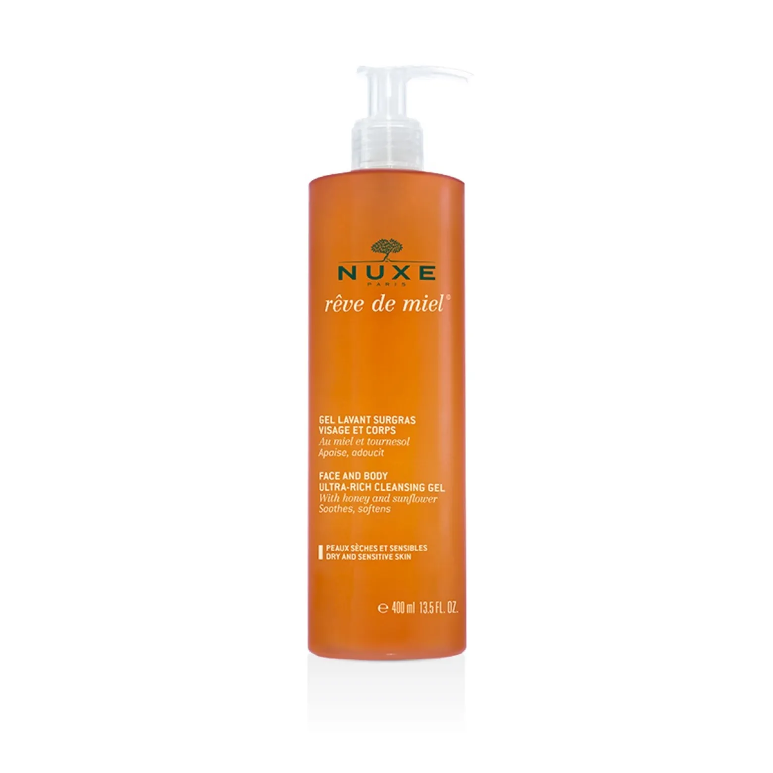 NUXE Rêve de Miel Face and Body Ultra-Rich Cleansing Gel 400ml (13.53fl oz)