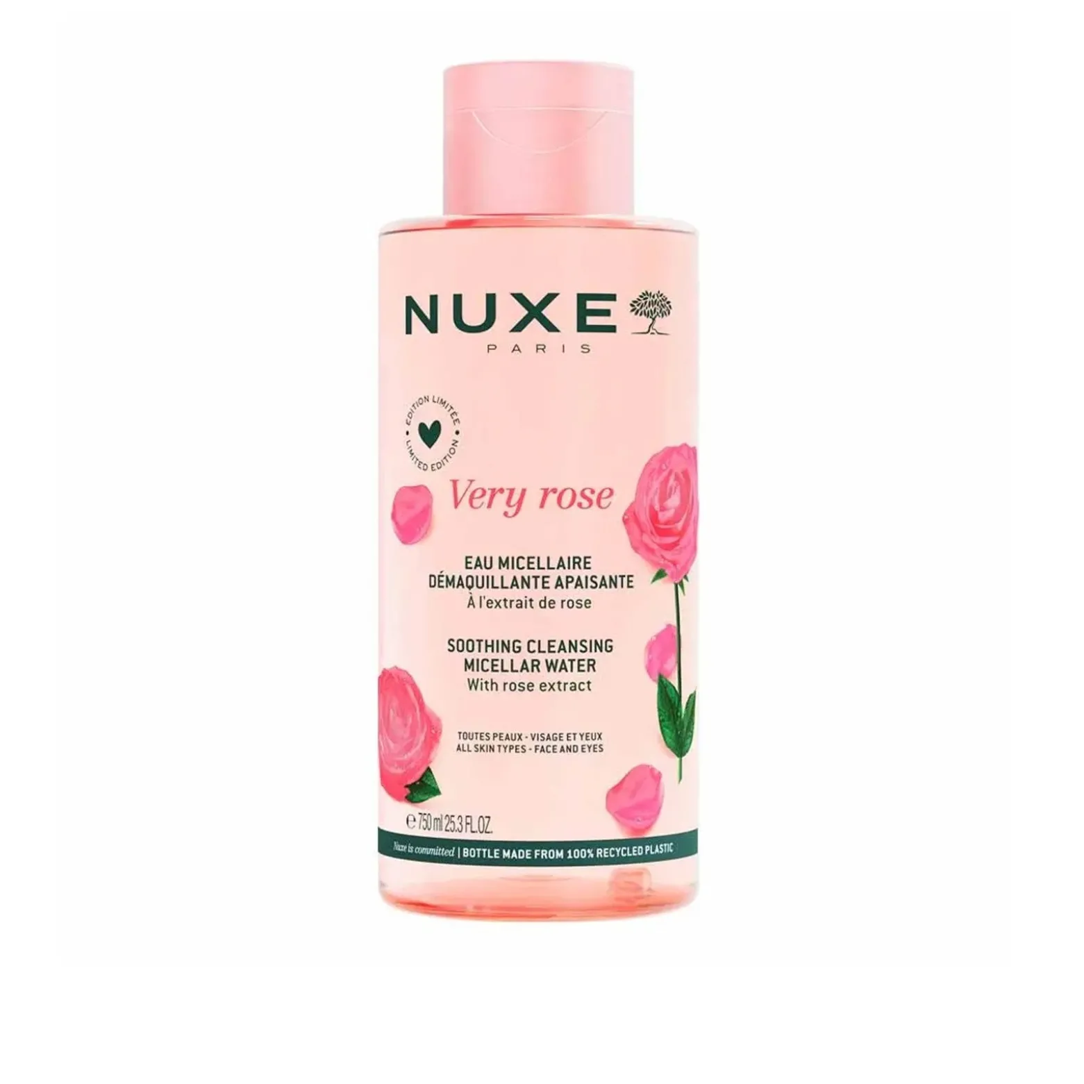 NUXE Very Rose Soothing Cleansing Micellar Water 750ml (25.3floz)