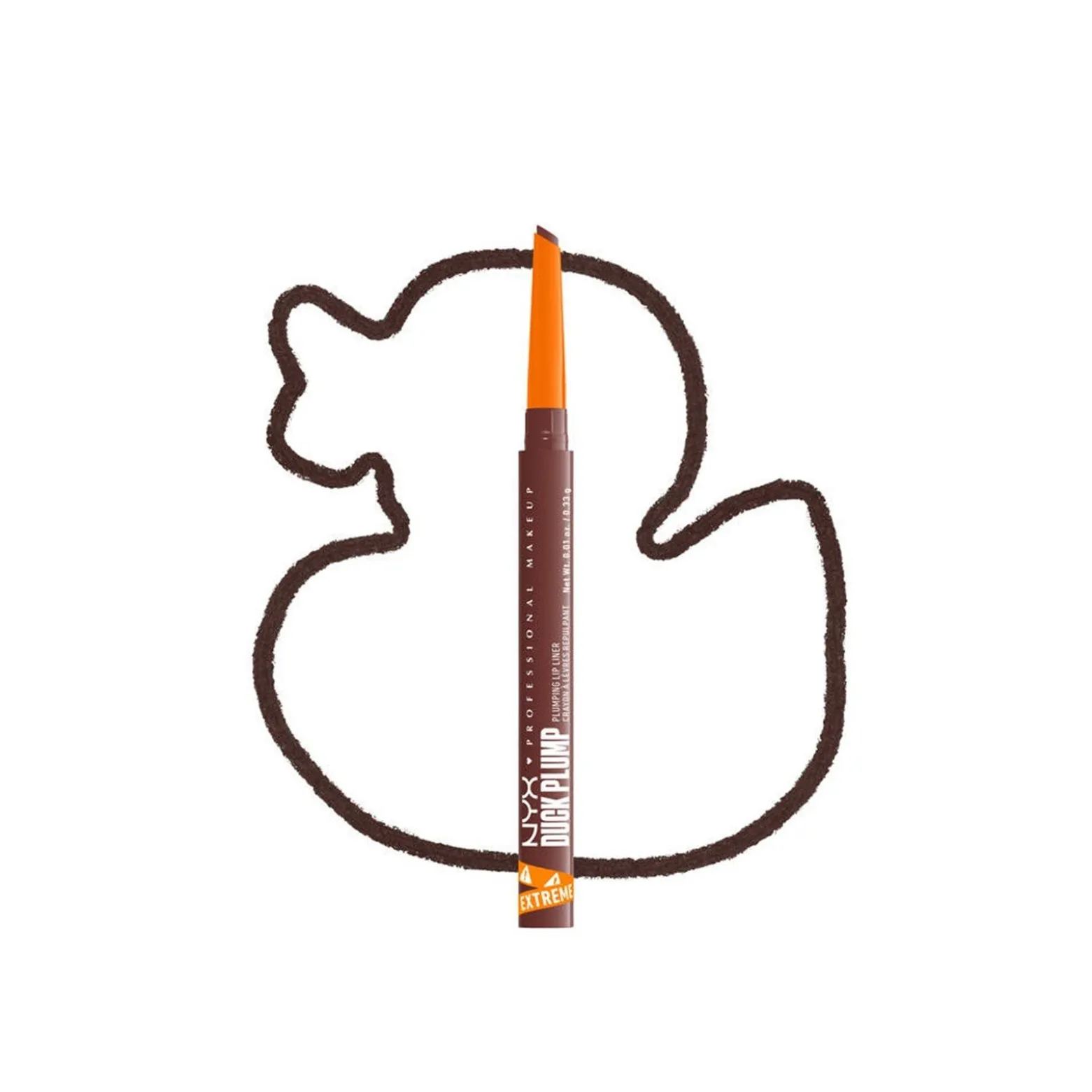 NYX Pro Makeup Duck Plump Plumping Lip Liner 08 Dash of Cocoa 0.33g (0.01oz)
