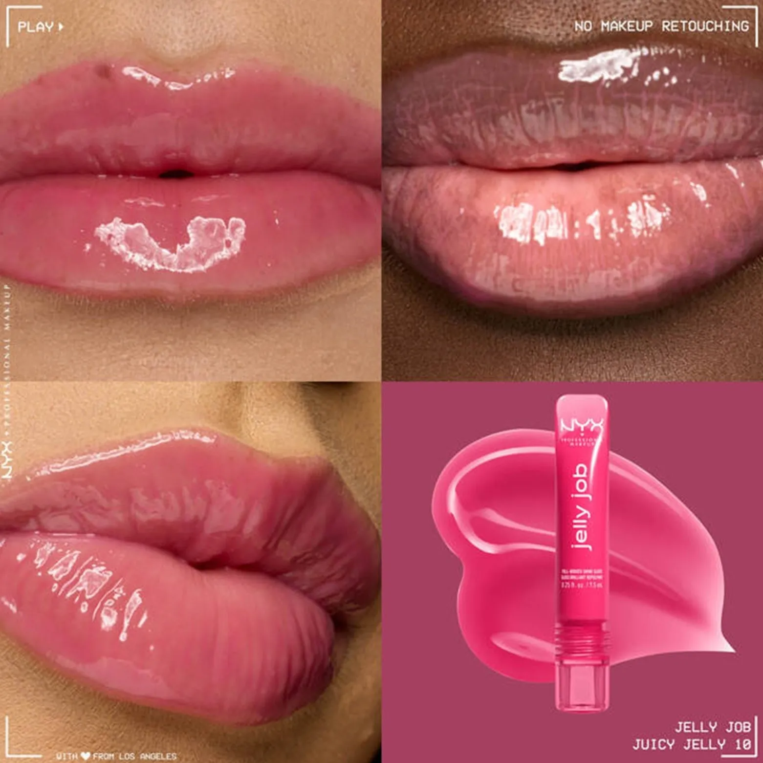 NYX Pro Makeup Jelly Job Full-Bodied Shine Gloss Juicy Jelly 7.5ml (0.25floz)