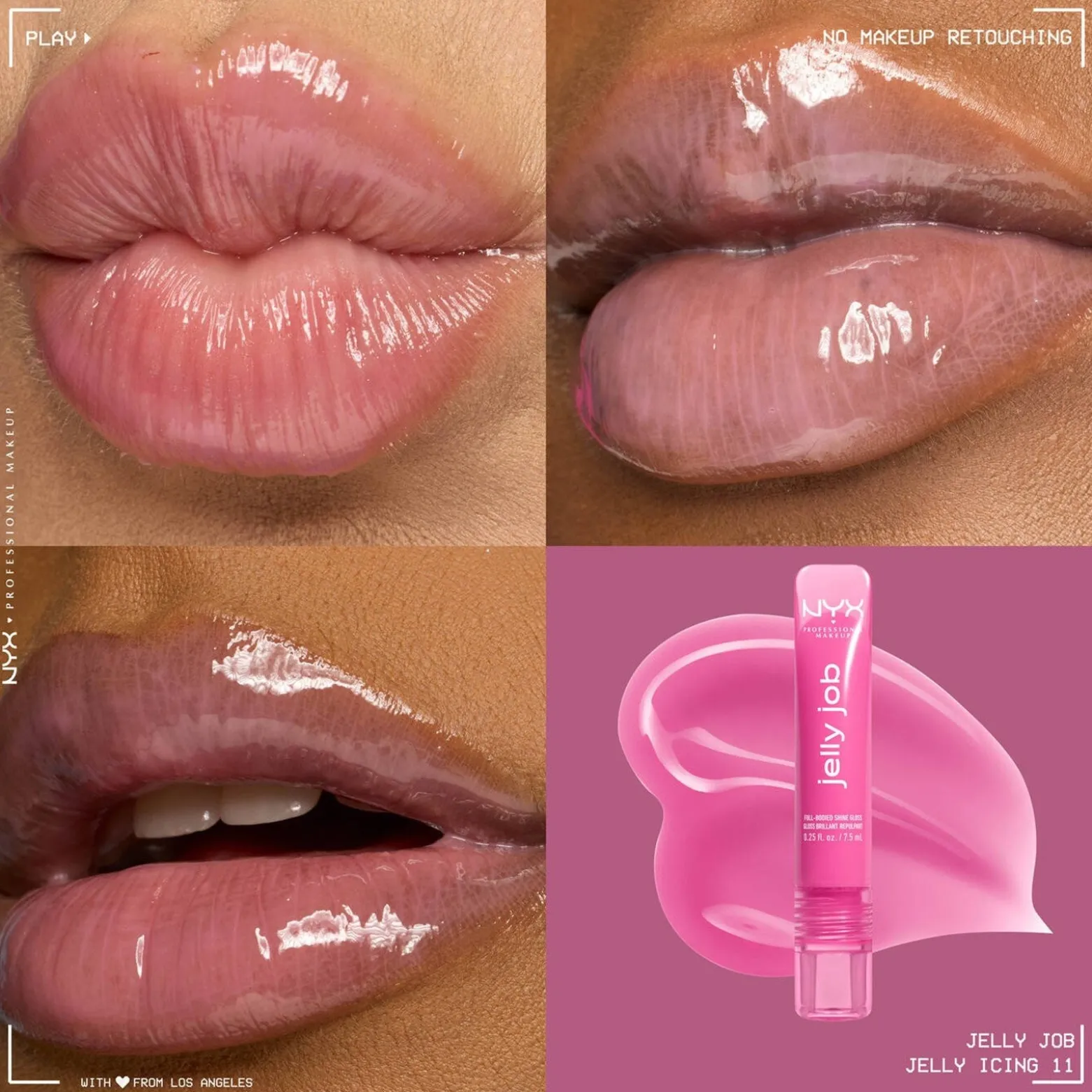 NYX Pro Makeup Jelly Job Full-Bodied Shine Gloss Jelly Icing 7.5ml (0.25floz)