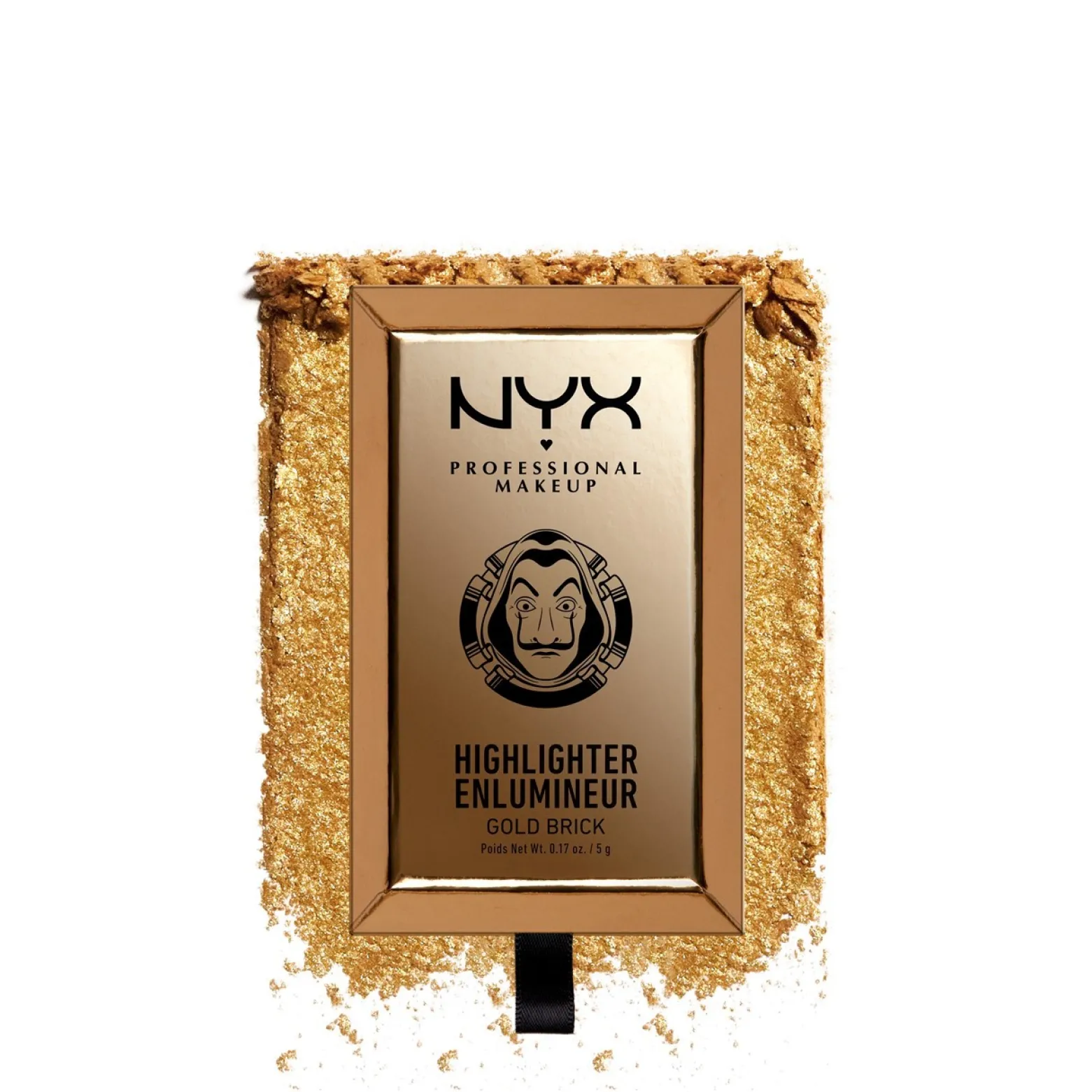 NYX Pro Makeup La Casa de Papel Highlighter Gold Brick 5g (0.18oz)