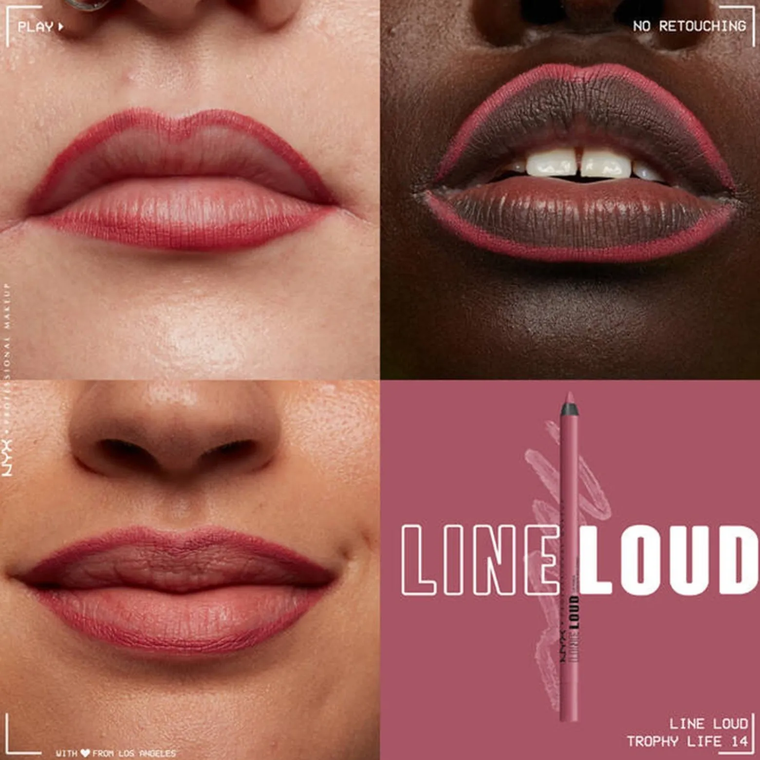 NYX Pro Makeup Line Loud Lip Pencil 14 Trophy Life 1.2g (0.042oz)