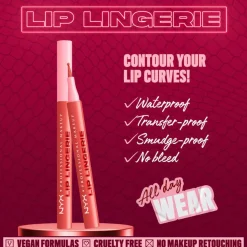 NYX Pro Makeup Lip Lingerie Lip Liner Stain 09 Send Nudes 1ml (0.03floz)