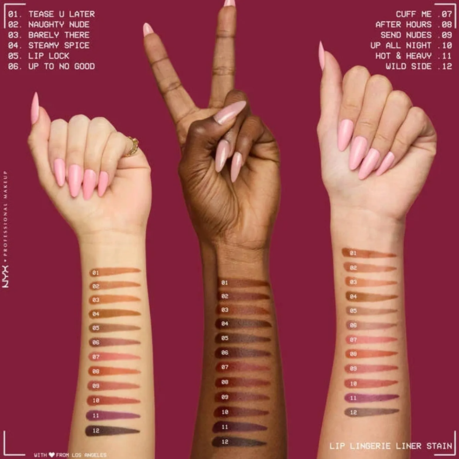 NYX Pro Makeup Lip Lingerie Lip Liner Stain Barely There 1ml (0.03floz)
