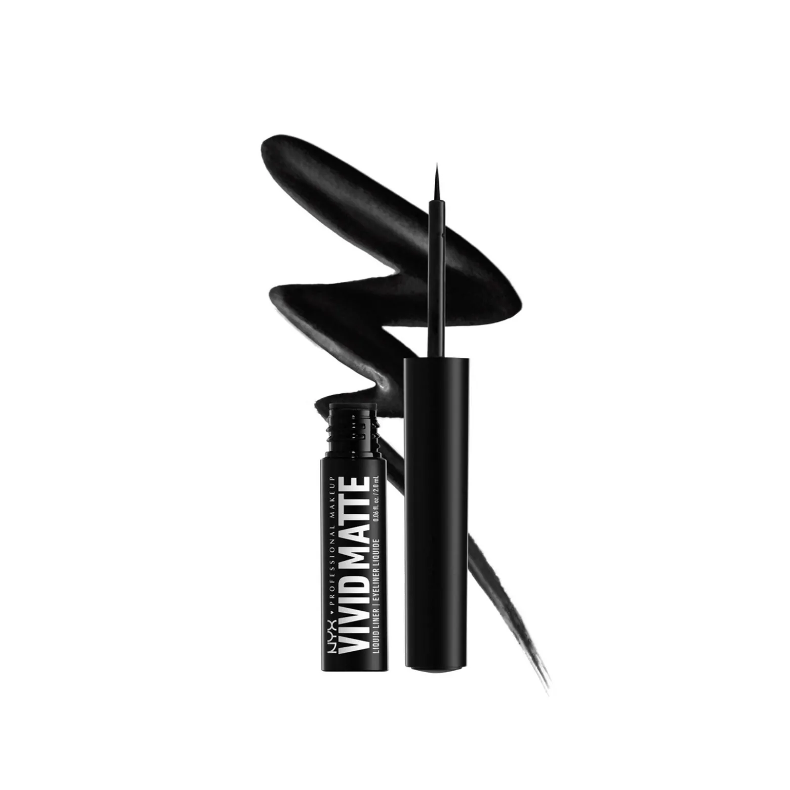 NYX Pro Makeup Vivid Matte Liquid Liner Black 2ml (0.06 fl oz)