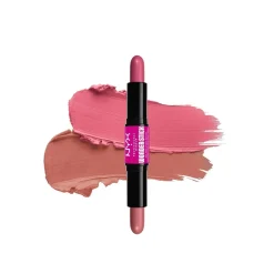 NYX Pro Makeup Wonder Stick Dual-Ended Cream Blush Stick 01 Light Peach + Baby Pink 2x4g (2x 0.14 oz)