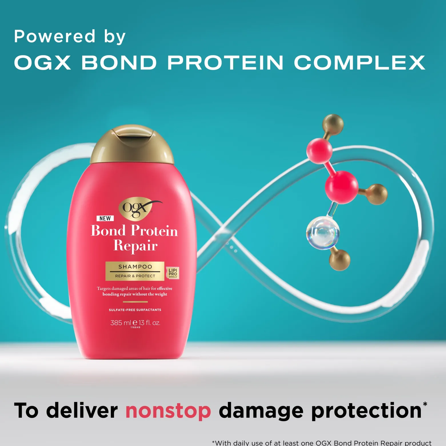 OGX Bond Protein Repair Shampoo 385ml (13floz)
