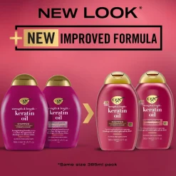 OGX Strength & Length + Keratin Oil Conditioner 385ml (13 fl oz)