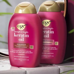 OGX Strength & Length + Keratin Oil Shampoo 385ml (13 fl oz)
