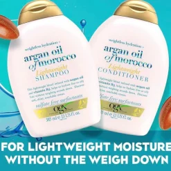 OGX Weightless Hydration + Argan Oil of Morocco Lightweight Conditioner 385ml (13floz)