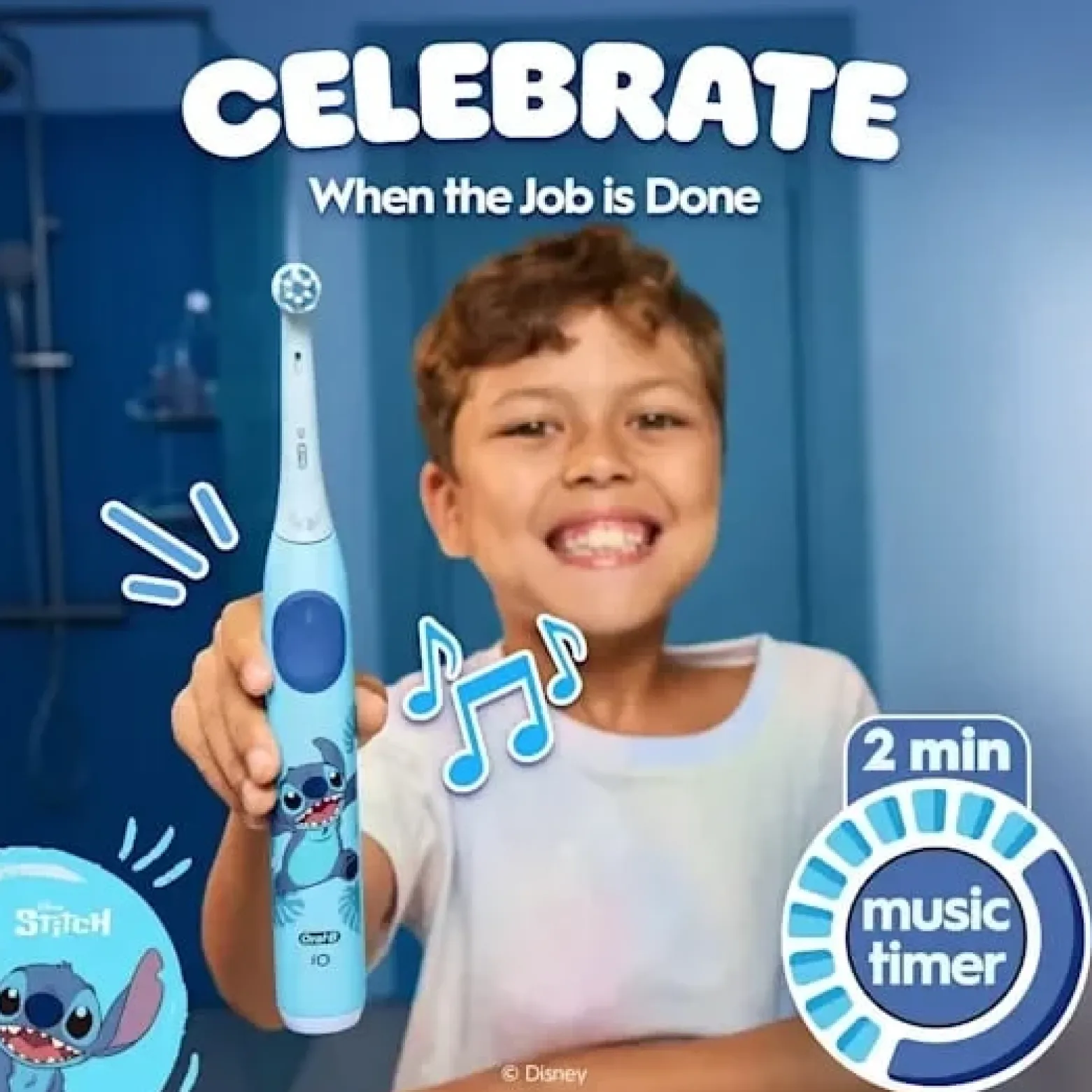 Oral-B iO™ Kids 6+ Electric Toothbrush Stitch + Travel Case