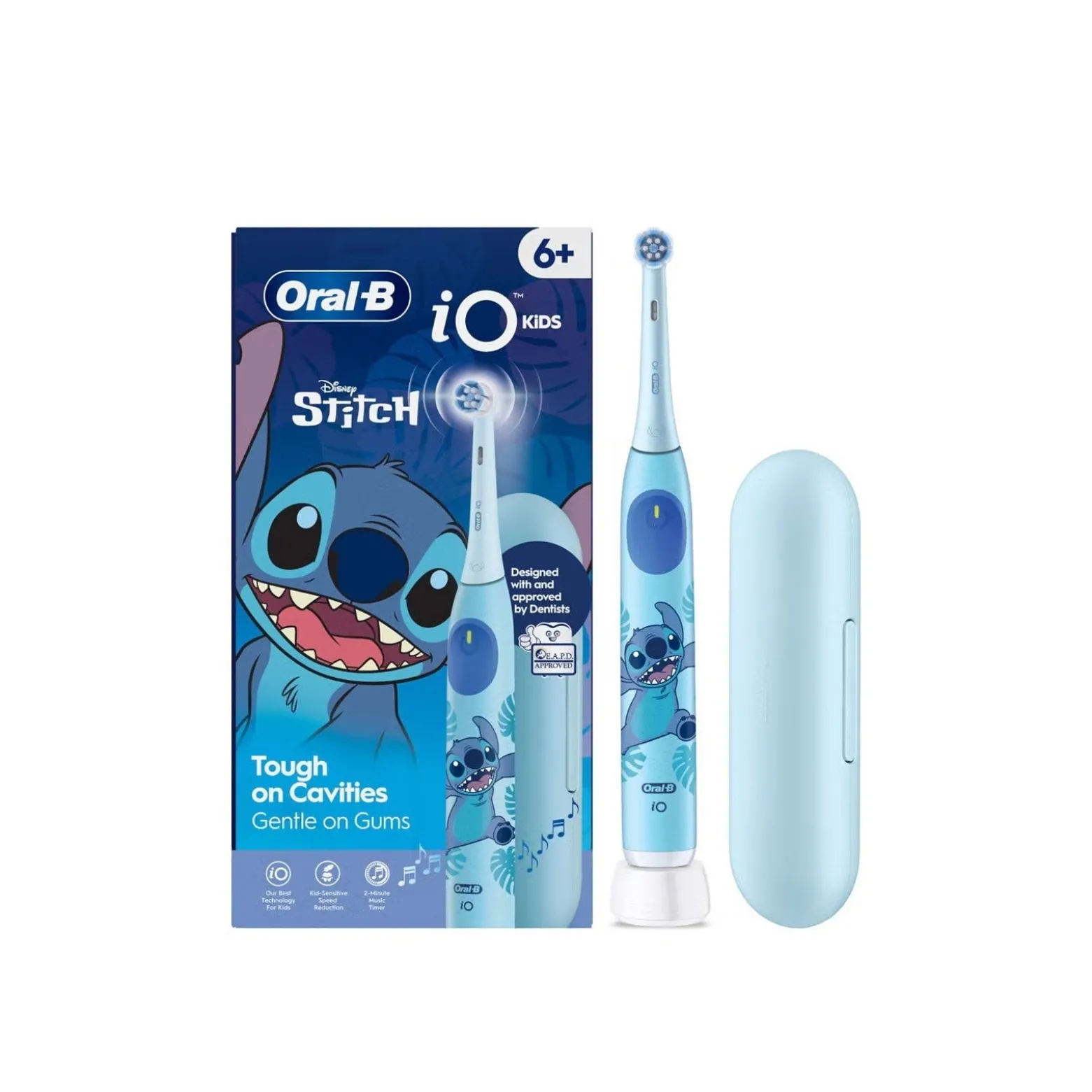 Oral-B iO™ Kids 6+ Electric Toothbrush Stitch + Travel Case