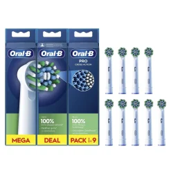 Oral-B Pro Cross Action Replacement Head Electric Toothbrush x9
