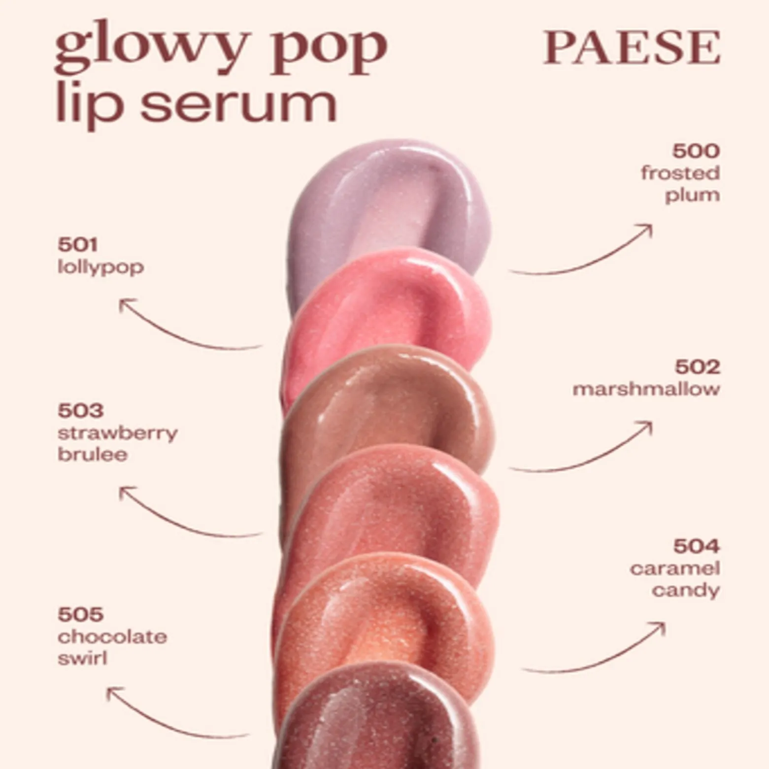 Paese GlowyPop Lip Serum 501 Sweet Lollypop 2.2g (0.77oz)