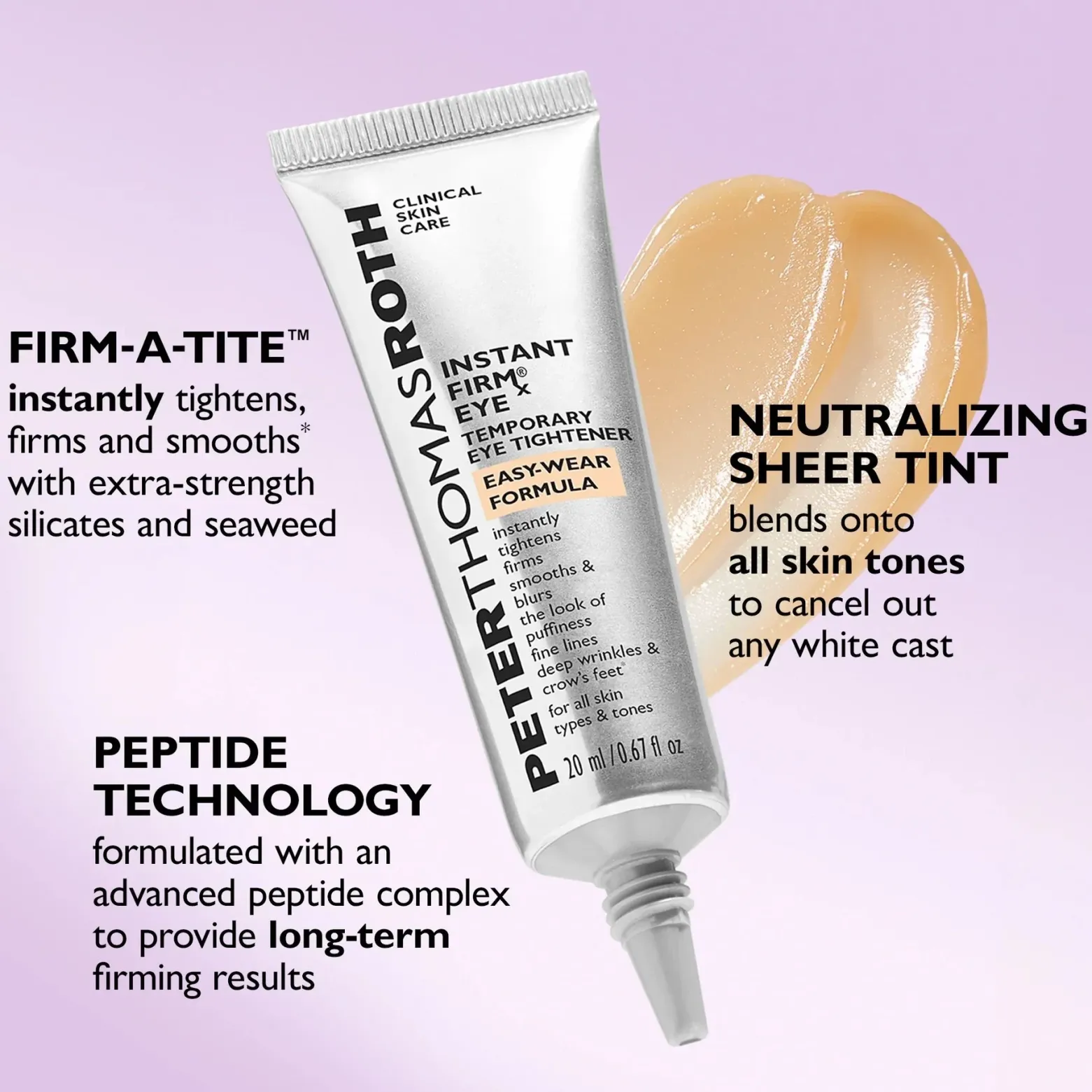 Peter Thomas Roth Instant FIRMx Eye Temporary Eye Tightener Easy-Wear Formula 20ml (0.67floz)