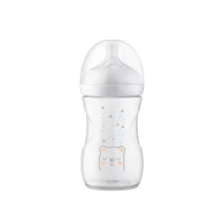 Philips Avent Natural Response AirFree Vent Baby Plastic Bottle 1m+ Bear 260ml (9 oz)