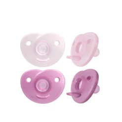 Philips Avent Soothie Silicone Pacifier 0-6m Pink x2