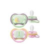 Philips Avent Ultra Air Night-Time Pacifier 6-18m Green/Pink x2