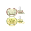 Philips Avent Ultra Air Pacifier 18m+ Green/Yellow with Design x2