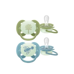 Philips Avent Ultra Soft Nighttime Pacifier 18m+ Boy x2