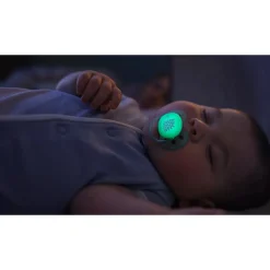 Philips Avent Ultra Soft Nighttime Pacifier 0-6m Girl x2
