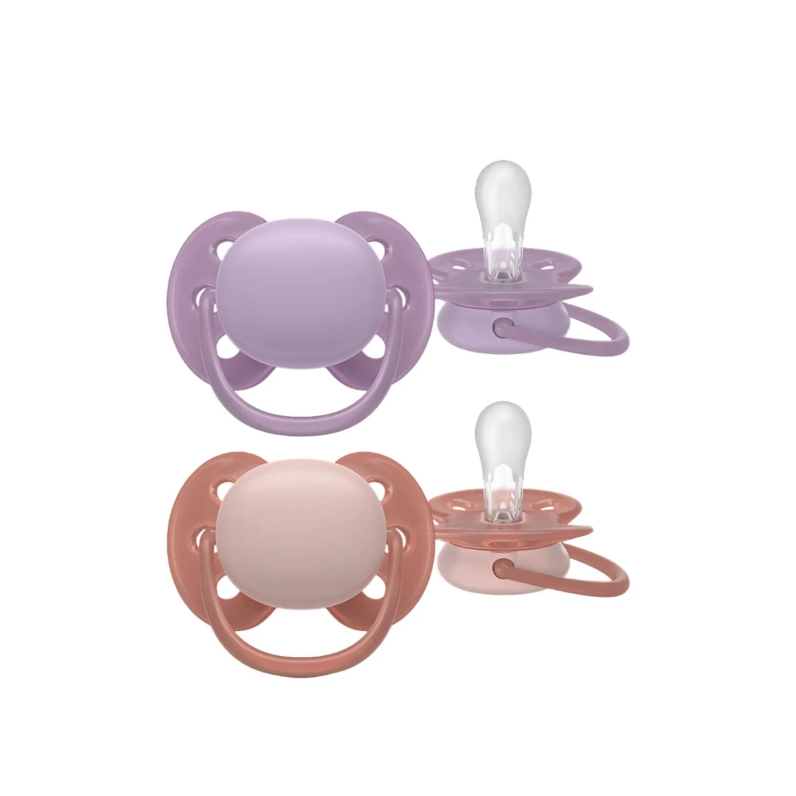 Philips Avent Ultra Soft Pacifier 18m+ Purple/Pink x2