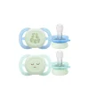 Philips Avent Ultra Start Night-Time Pacifier 0-2m Green/Blue x2
