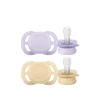 Philips Avent Ultra Start Pacifier 0-2m Purple/Yellow x2