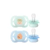 Philips Avent Ultra Start Pacifier 0-2m Green/Blue with Design x2