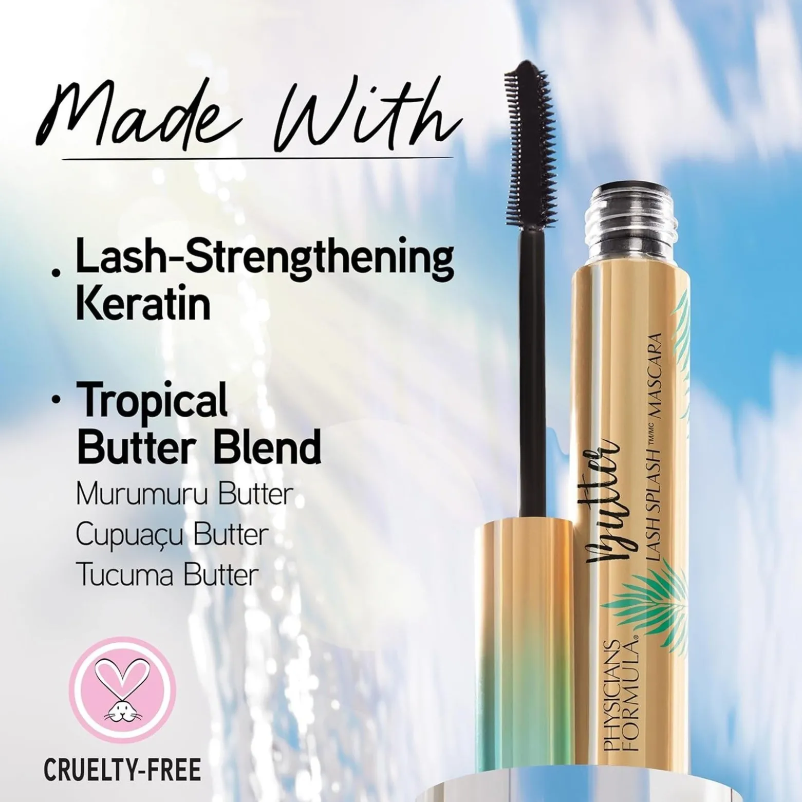 Physicians Formula Butter Lash Splash Mascara Blackest Black 10ml (0.33floz)