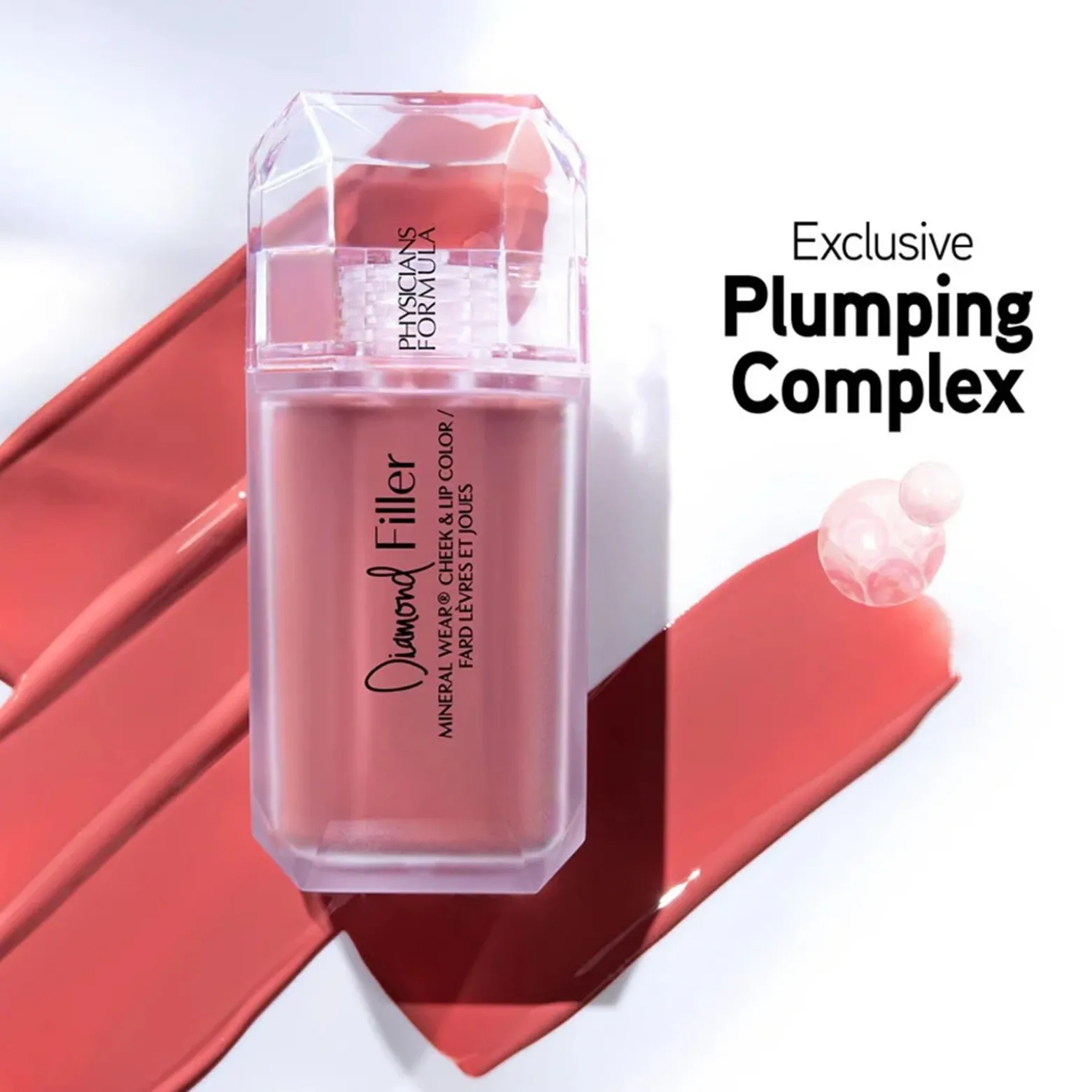 Physicians Formula Mineral Wear Diamond Filler Cheek & Lip Color Radiant Pink 7.3ml (0.24floz)