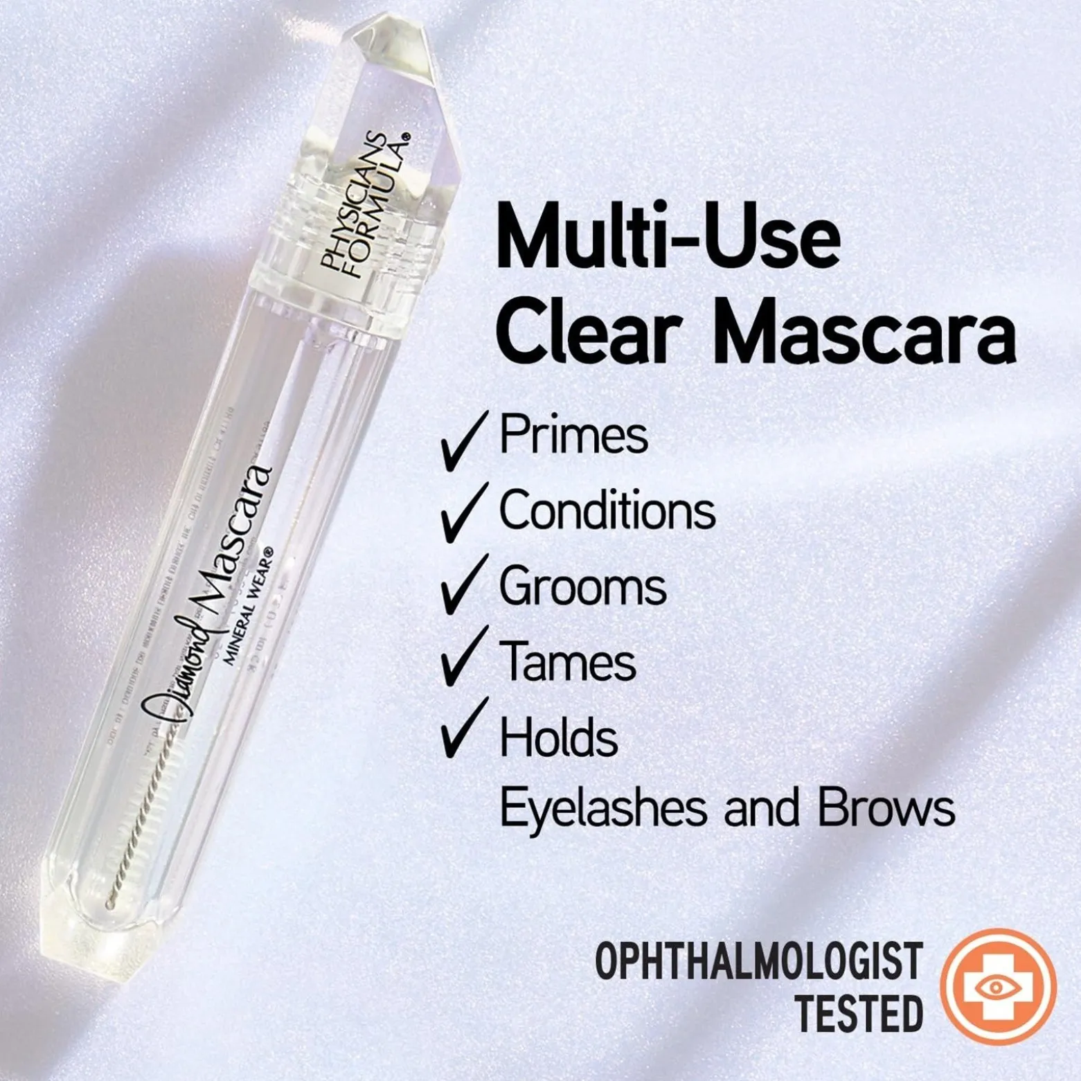 Physicians Formula Mineral Wear Diamond Mascara Clear Diamond 9.5ml (0.32floz)