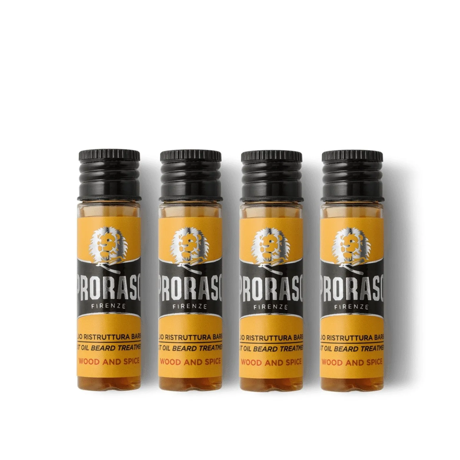 Proraso Hot Oil Beard Treatment Wood and Spice 4x17ml (4x0.6floz)