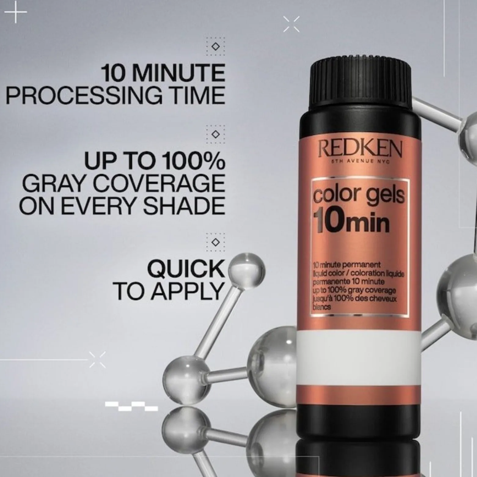 Redken Color Gels 10min Permanent Hair Dye 7NN Cocoa Powder 60ml (2floz)