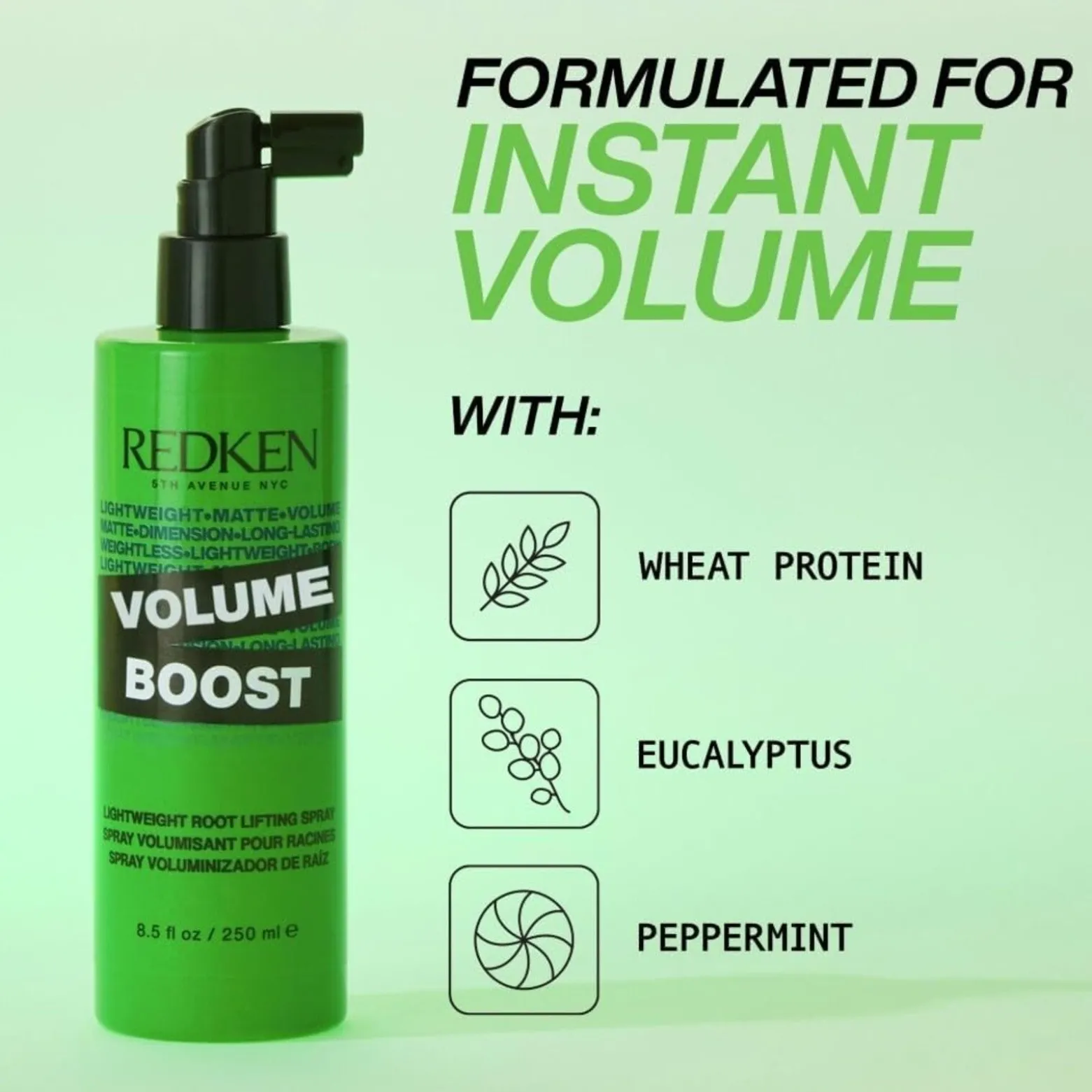 Redken Volume Boost Lightweight Root Lifting Spray 250ml (8.5floz)
