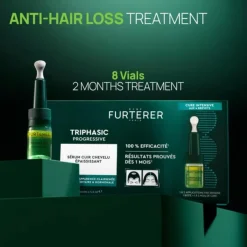 René Furterer Triphasic Progressive Longevity & Density Anti-Hair Loss Treatment 8x5.5ml (8x0.19fl oz)
