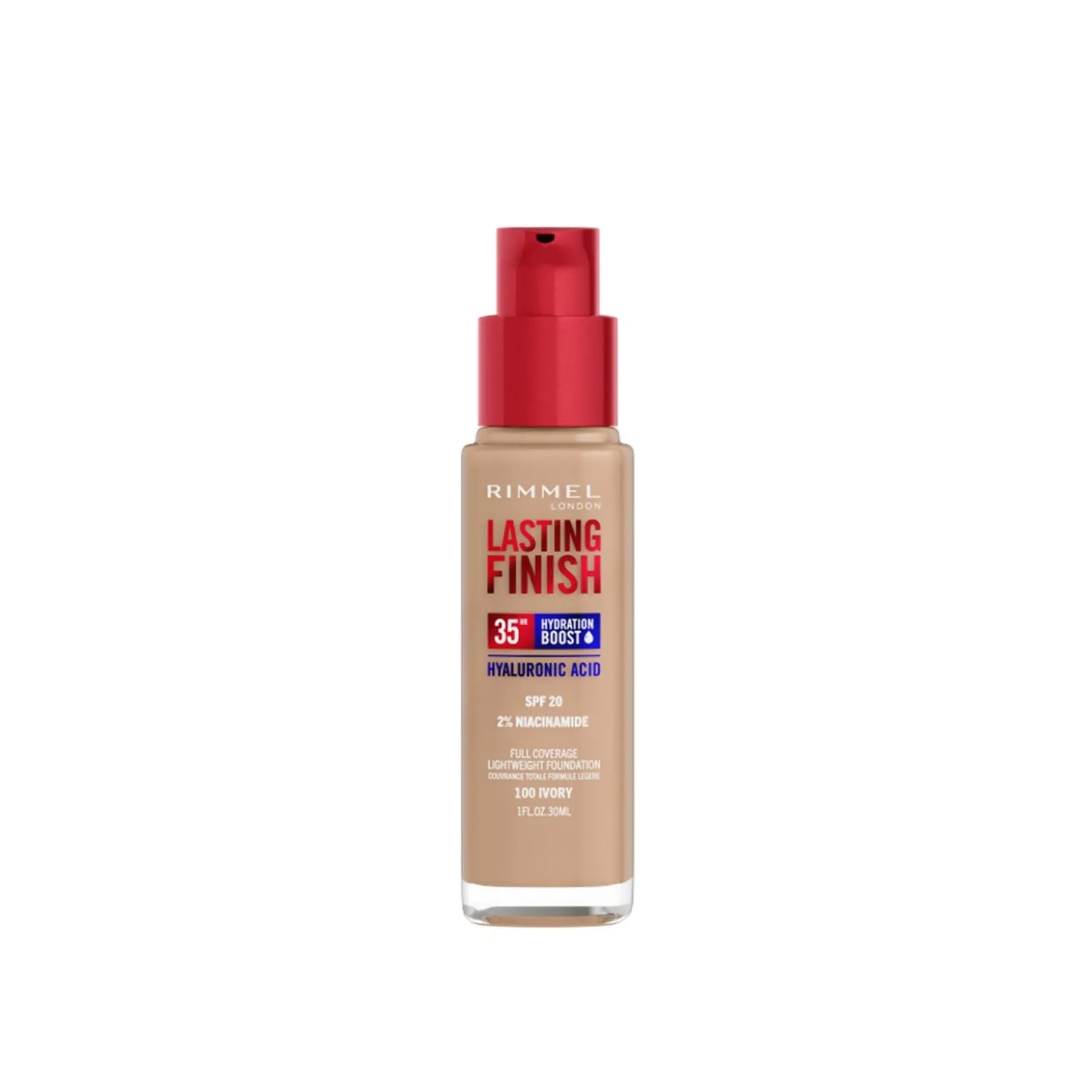 Rimmel London Lasting Finish Foundation SPF20 100 Ivory 30ml (1.01fl oz)